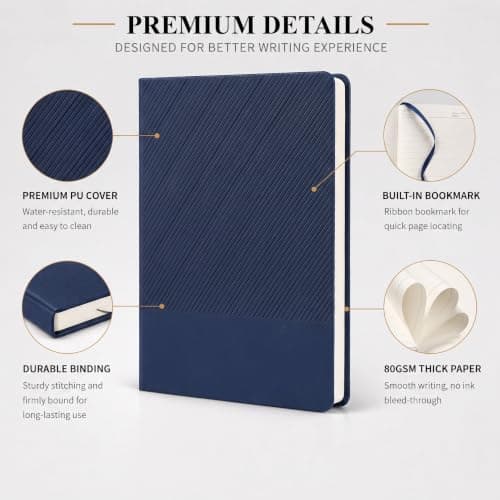 SIMDAO Notebook and Pen Gift Set - A5 Business Notepad with Pen & Insulated Water Bottle, Executive Notebook in Gift Box for Work, Office, Study, New Job & Appreciation Gifts for Men Women — view 3