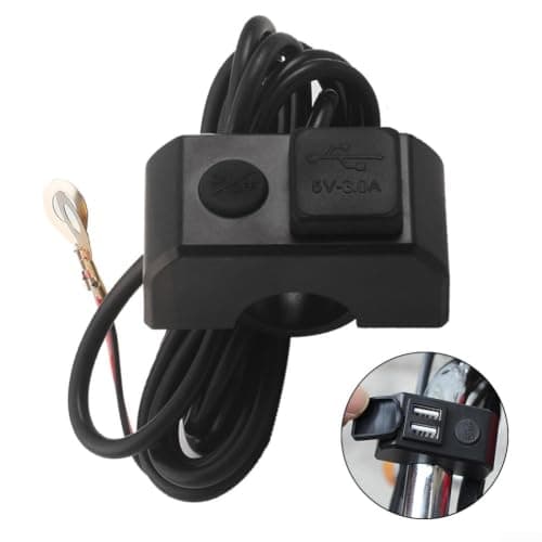 Waterproof Motorcycle USB Charger with Silicone Cover — view 2