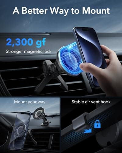 ESR MagSafe Car Mount, Car Phone Holder for iPhone 18 Pro/Duo/17-13,S26-25 — view 2