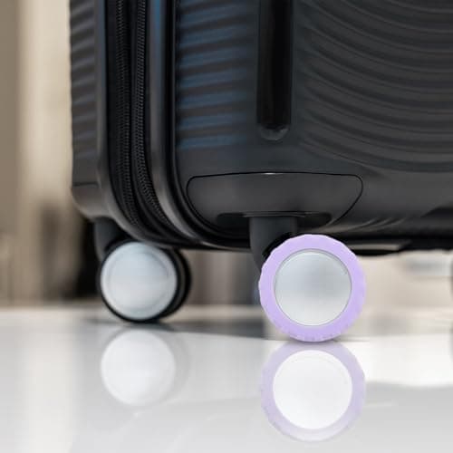 COHEALI 8pcs Silicone Luggage Wheel Covers Lavender 55x55x15mm Protector — view 5