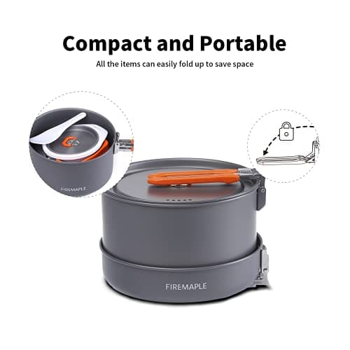 Fire-Maple Feast 4 Camping Cookware Set Outdoor Cooking kit — view 4