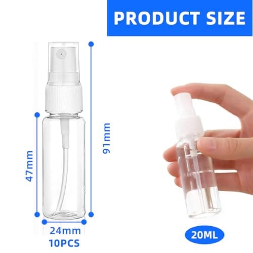 10 Pack Mini Spray Bottle 20 ml Fine Mist Spray Refillable Portable Empty — view 2