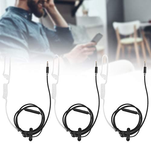 In-Ear Noise Reduction Headphones 3 Pack with Mic for Mobile Phone, Black — view 4