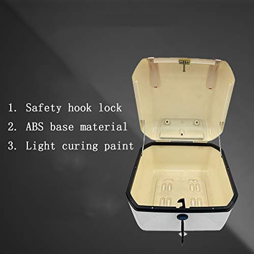 ZXCASDF Universal Motorcycle Trunk Motorcycle Tour Tail Box Tour Pack Tail Box Luggage for Harley Road Glide Honda Yamaha Cruiser Storage Carrier Case,rose gold — view 6
