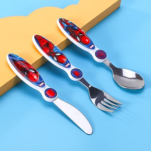 Spiderman Kids 3 Piece Cutlery Set – Includes Knife, Fork and Spoon — view 6