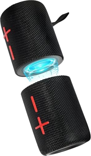2 in 1 Magnetic Dual Splittable Bluetooth Speaker, IPX6 Waterproof Split Portable Wireless Speaker with 20W Loud Stereo Sound ,Bluetooth V5.3, 24H Playtime, Multiple pairing for Home,Outdoor or Travel