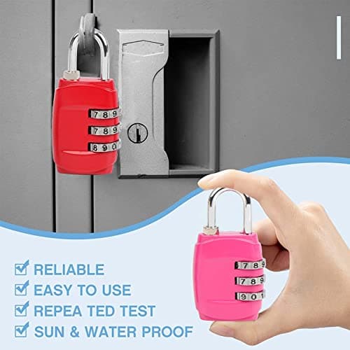 Combination Padlock 6Pack Luggage Locks Code Padlock — view 5