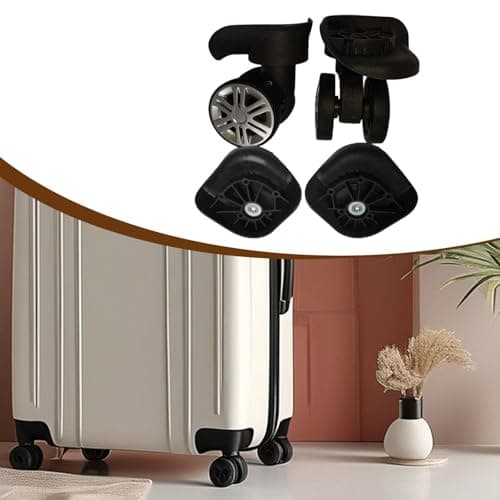 MotiveTech 2Pcs Luggage Suitcase Wheels Luggage Wheels Replacement Repair Kit Easy to Install Double Row Travel Trunk Low Noise, S — view 3