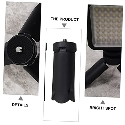 8 Pack Folding Camera Tripod Abs Black with 1/4 Inch Screw — view 2