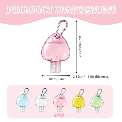 5PCS Hand Sanitiser with Clip, Hand Sanitiser Travel Size — view 2