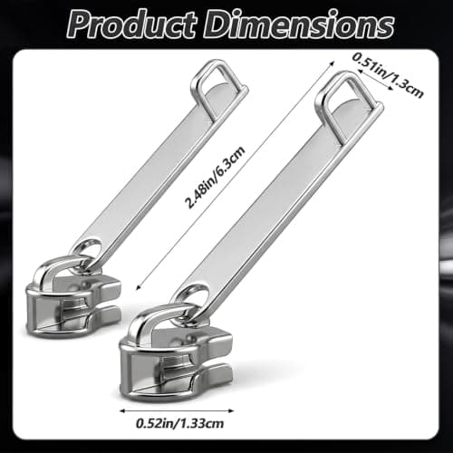 Shimmeroo 6PCS Replacement Zipper Pulls,Universal Luggage Zipper Pull — view 2