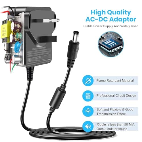 Baby Swing Charger, 5V 3A Power Supply, AC 100-240V, with 5.5*2.5mm DC Tip, — view 4