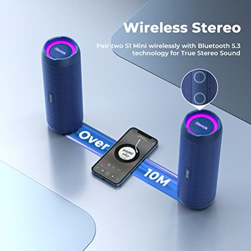 RIENOK Bluetooth Speaker 30W Wireless Speaker Portable Dual Pairing HD Stereo Sound IP67 Waterproof Bluetooth 5.0 Outdoor Sport Speaker — view 2