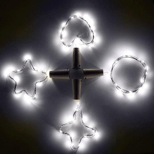 Vicloon Bottle Lights, 12 Pack String Lights Wine Light with Cork, 2M 20 LEDs Copper Wire Battery Operated Cool White Light DIY Decoration for Parties, Wedding, Outdoor — view 6