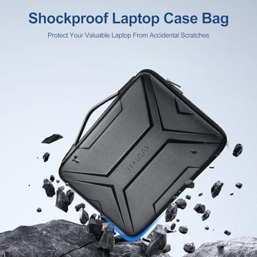 MOSISO 15-16 inch Laptop Hard Case,Waterproof Shockproof Bag, Black — view 4