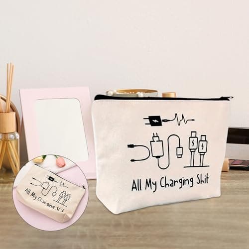 Charging Cable Organizer Bag, All My Charging Stuff Travel Pouch — view 6