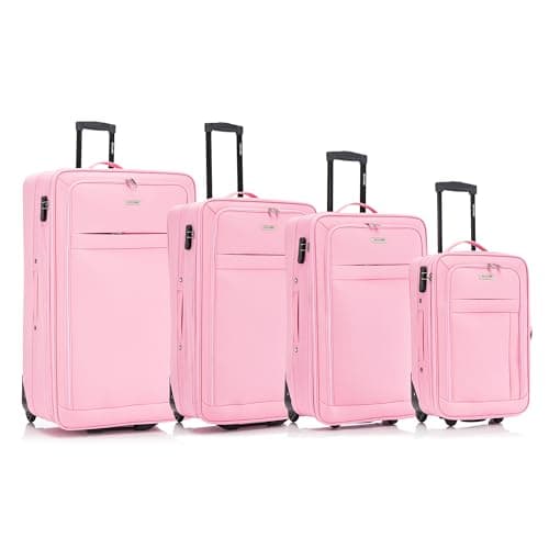 26" Medium Suitcase Super Lightweight Luggage 20% Expandable Combination Lock 2 Wheel Soft Shell Hold Check in Luggage for 15 to 20kg — view 2
