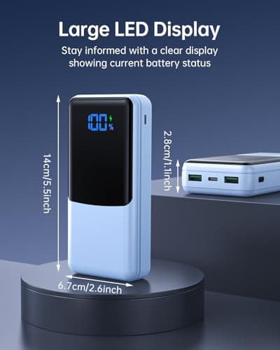 Coblob Power Bank 27000mah, Powerbank Fast Charging with Usb C — view 4