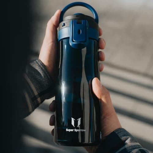 Super Sparrow Water Bottle 750ml - One-Tap TouchGulp Bottle - Non-Toxic BPA Free - Lightweight & Sustainable Tritan Water Bottles for Sports, Travel, Outdoors — view 4