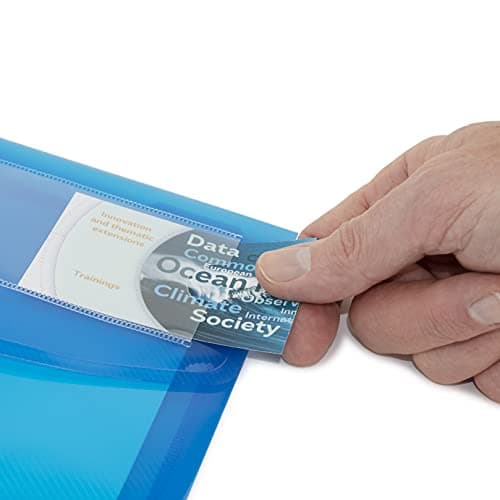 Rapesco 1681 ECO Recycled ID Popper Wallets, A4, Pack of 10 — view 2