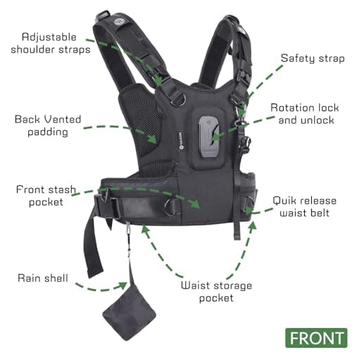 4J LEDR Camera Carrier Chest Harness J1,Camera Harness System for 1 Camera — view 2
