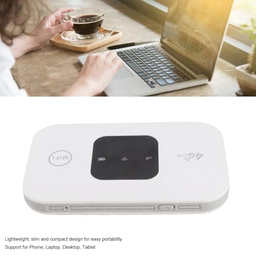 Zunate Portable Mini Travel Wireless 4G WiFi Router, Mobile WiFi Travel LTE Router with SIM Card Slot, 72 Hours of Standby 10 Users Sharing for Phone Laptop Desktop Tablet — view 3