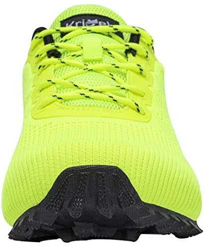 Kricely Trail Running Shoes Mens Breathable Lightweight Trainers Non-Slip Low Rise Walking Shoes（Fluorescent Green 9） — view 3