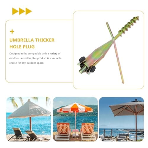 HONMEET Parasol Hole Plug White Plastic Umbrella Stand Base Connector — view 3