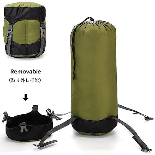 TRIWONDER Stuff Sack Sleeping Bag Compression Sack Compact Storage Bag Compression Bag for Outdoor Camping Backpacking Travelling (Blue, M) — view 6