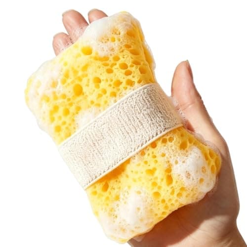 Bathing Body Sponge Anti-Slip Massaging with Soap Holder
