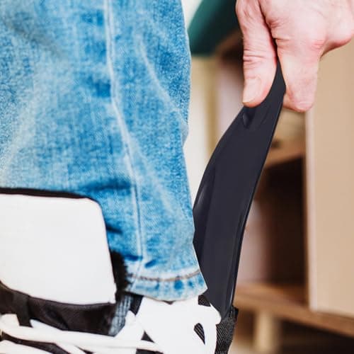 KICHOUSE Shoe Horns 2pcs Portable Plastic Shoe Helper Lightweight — view 5