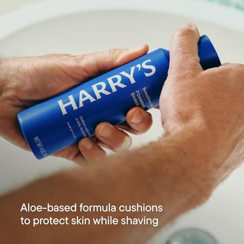 Harry's Plus Giftset Including Plus Handle (Tide), 3 x Plus Blade Refills, 1 x Full Size Foaming Shave Gel + Travel Blade Cover — view 5