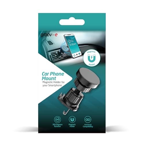 groov e GV-WM8 Car Phone Mount - Magnetic Holder for Your Smartphone, with Universal Air Vent Clip & Magnetic Grip, 360-Degree Rotation — view 5