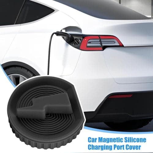 Ev Charger Port Cover, Car Charging Port Dust Plug, Reusable Protective Ports Caps, Magnetic Waterproof Caps Enclosure Tip Protector For Vehicle Roadside Garage Station Parking Travel — view 2