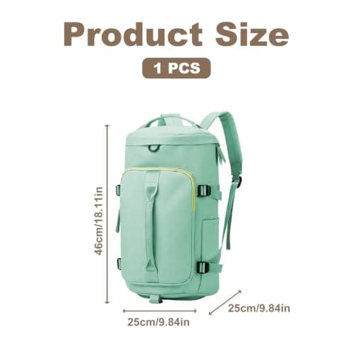 40L Waterproof Gym Duffle Bag, Duty Travel Duffel Holdall Backpack — view 3