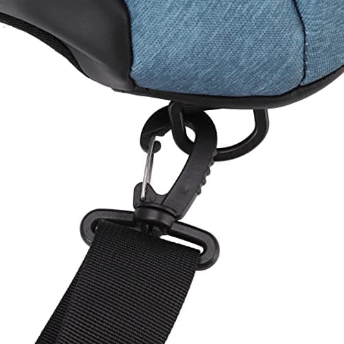 NinGYiYan Anti Theft Chest Bag,for Outdoor Travel,with Combination Lock,Headphone Hole, Fabric,Comfortable Handle,Multifunctional Pockets (Green) — view 4