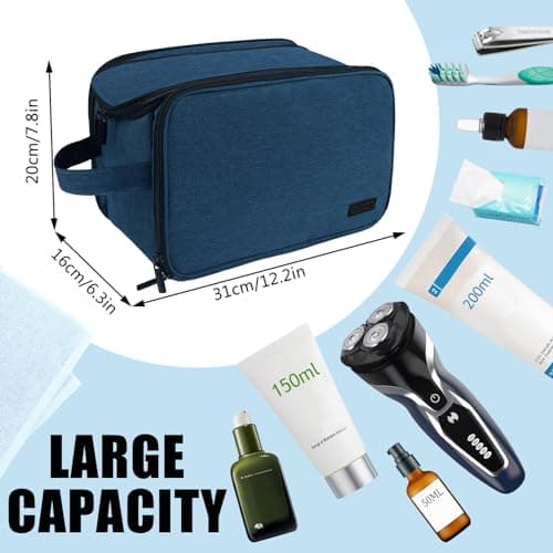 Gloppie Toiletry Bag, Wash Dopp Kit for Men, Water-Resistant Shaving Bag — view 2
