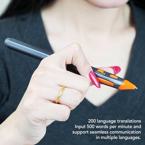 Denash Wireless Pen Mouse Computer Mouse Pen Stylus with Silent Buttons AI Voice Control 200 Languages Translation 1200 DPI for Laptop Desktop Tablet Smartphone — view 3