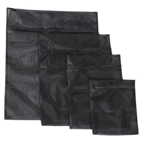 WOONEKY Mesh Laundry Bags Set Zipper Laundry Bags for Washing Machine Reusable Garment Bags for Delicates Underwear Socks and Small Items Large Medium Small and Extra sizes