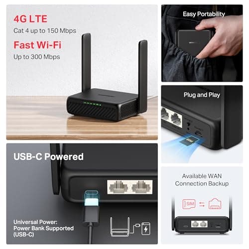 MERCUSYS MB113-4G Portable WiFi 4G Router with SIM Slot, Portable WiFi — view 3