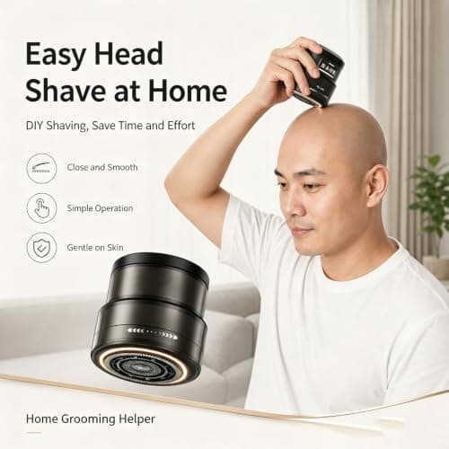 2-in-1 Smart Electric Bald Head Shaver and Beard Trimmer — view 6