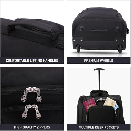 5 Cities 55cm Cabin Trolley Bag & 40x20x25 Underseat Bag for Ryanair Set — view 6