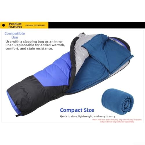 Fleece Sleeping Bag Liner for Camping and Hiking Travel — view 5
