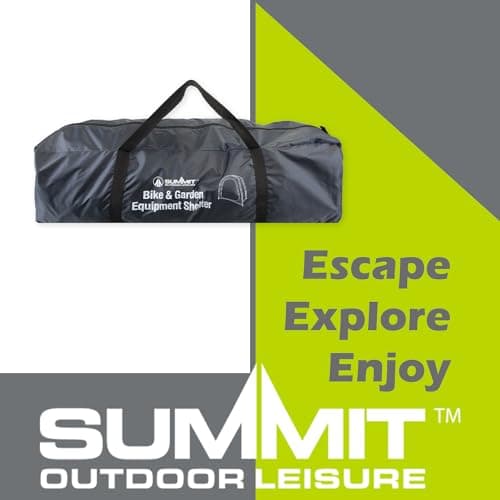 VFM e-Store - Storage Tent Bike, Furniture, Garden Tools Bike, Furniture Tool Storage Uv Protection Outdoors Camping Hiking Holidays Festivals Travel - Black Storage Tent — view 4