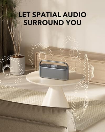 soundcore Motion x600 Bluetooth Speaker with Wireless Hi-Res Spatial Audio, 50W Sound, IPX7 Waterproof, Pro EQ, Built-In Handle, AUX-In, Portable Speaker for Home, Office, Outdoors — view 2