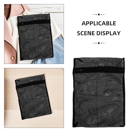CAXUSD Mesh Laundry Bags 8 Pack Breathable Wash Pouches for Delicates Socks Underwear Travel Storage Organizer Machine Wash Safe — view 3