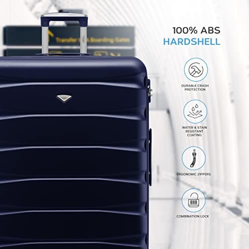 Flight Knight Lightweight 4 Wheel ABS Hard Case Extra Large Suitcase Approved for Over 100 Airlines Including easyJet, British Airways, Ryanair, Jet2, Emirates & Many More - Check-in Large Size 29" — view 4