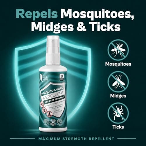 50% DEET Insect Repellent Spray - Maximum Strength, 8-Hour Protection, Repels Mosquitoes, Midges, Ticks, Ideal for Tropical Destinations, with Added Phrethrins — view 3