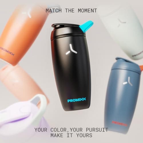 PROMIXX Pursuit Insulated Steel Shaker Bottle 550ml, Coral — view 6
