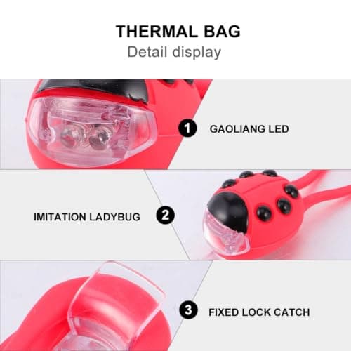 Bike Headlight Waterproof Red Abs Silicone Light for Bike — view 3